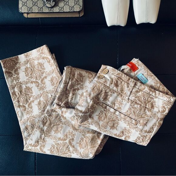 ANTHROPOLOGIE CHARLIE BROCADE ANKLE PANTS - Picture 4 of 10